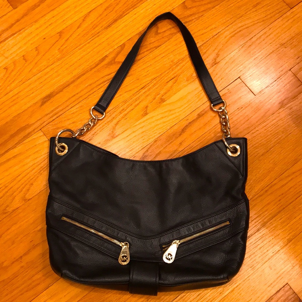 MICHAEL KORS Black Leather Purse